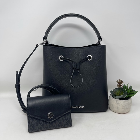 Michael Kors Handbags - Michael Kors Suri Medium Bucket Bag and Wallet